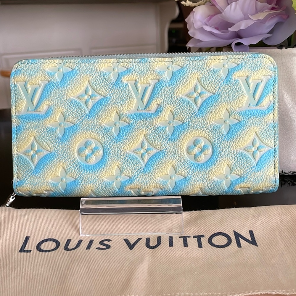 Louis Vuitton Empreinte Stardust Zippy Wallet Blue